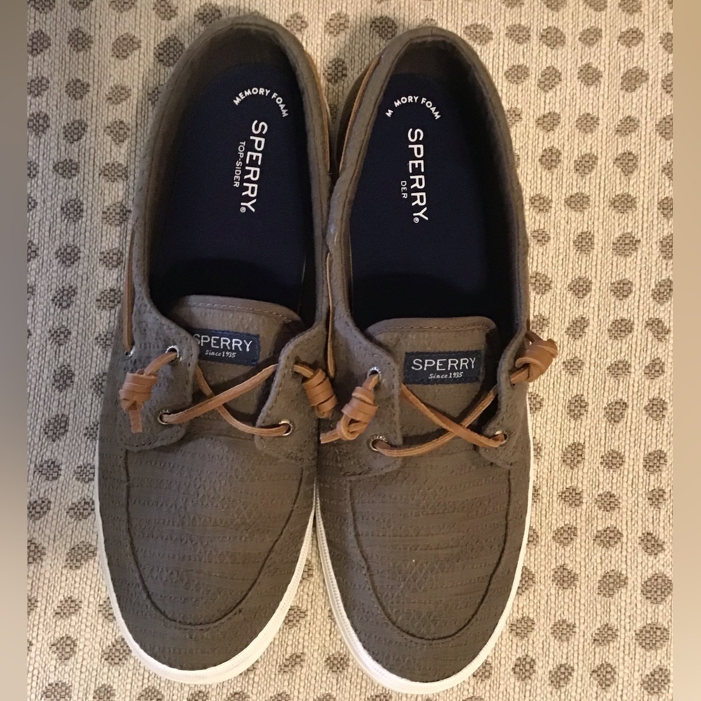 Sperry olive green shoes size 11